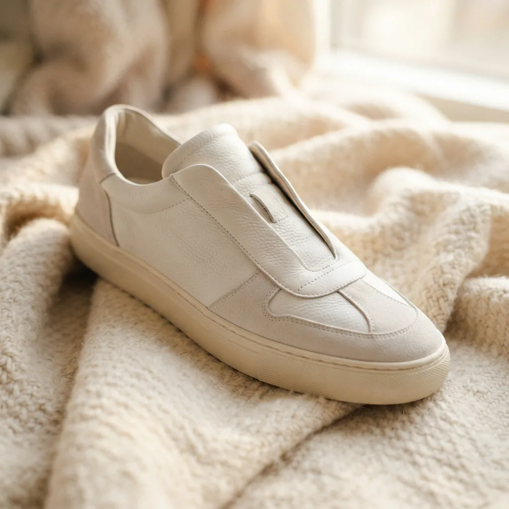 Soft Sneaker shown in a relaxed setting emphasizing comfort.
