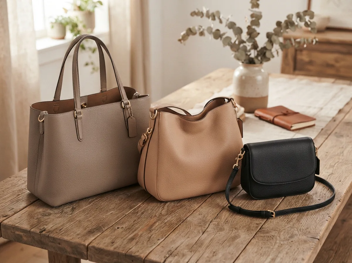 Overview of Coach Lana Bag types including totes, hobos, and crossbodies.