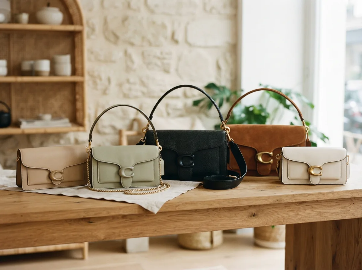 Range of Tabby bags from clutches to shoulder bags for category overview.
