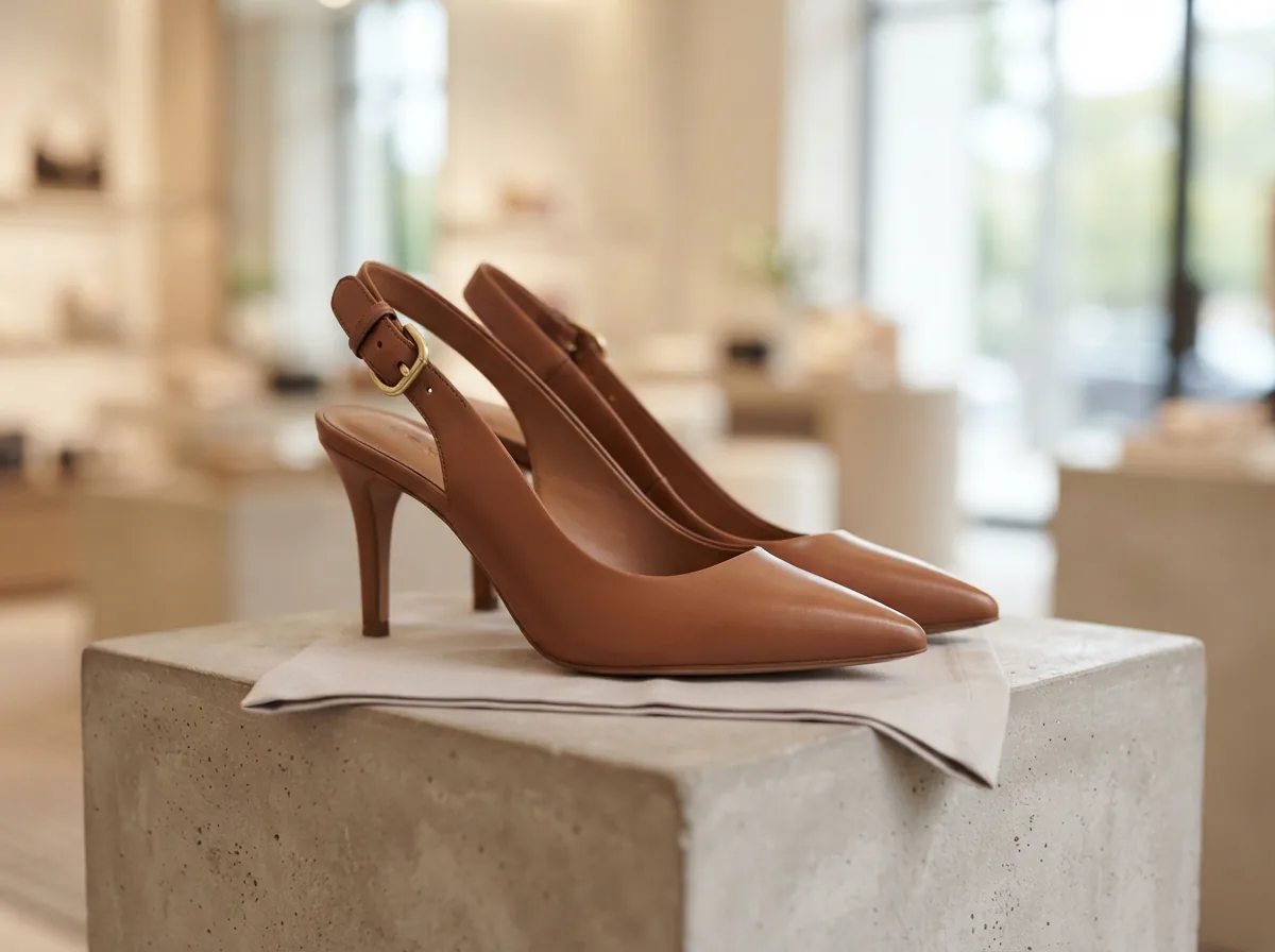 Margot Pointed Toe Slingback Pump in a lifestyle setting