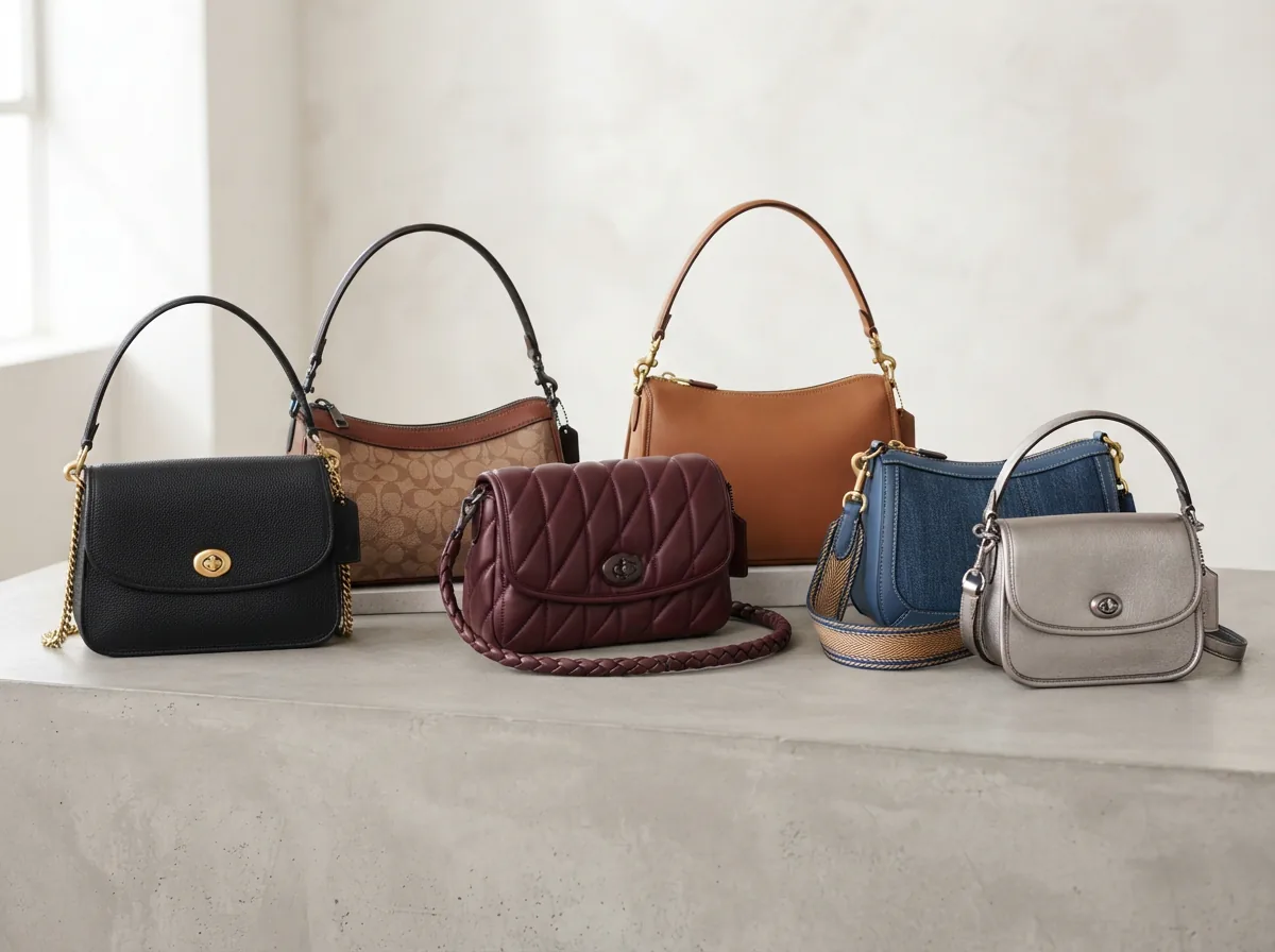 An overview of different Teri Shoulder Bag types arranged for comparison.