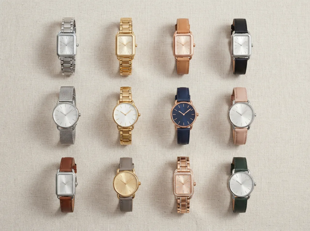 A grouped display of Coach Reese watches representing different range subtypes.