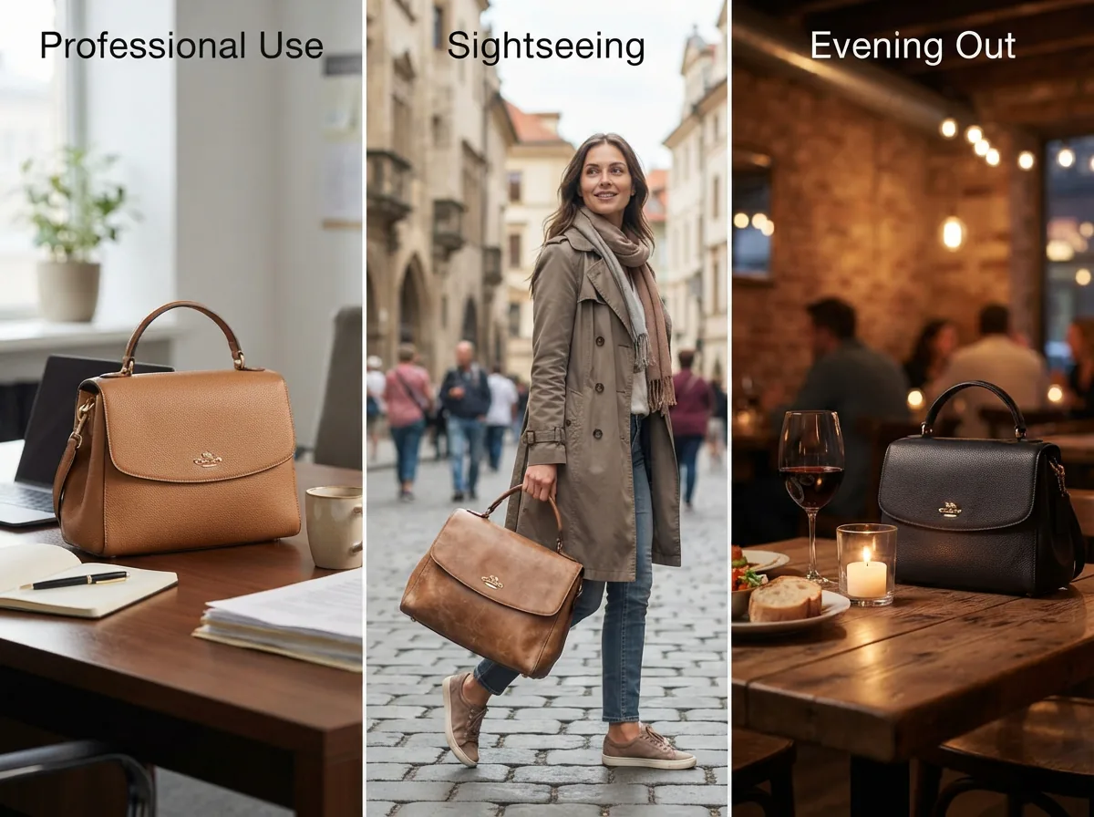 Coach handbags styled for different occasions