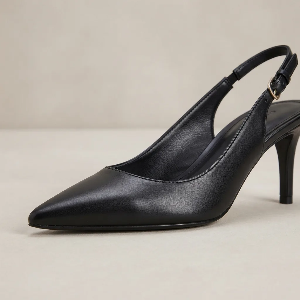 Margot Slingback Pointed Toe Pump displayed on a reflective surface