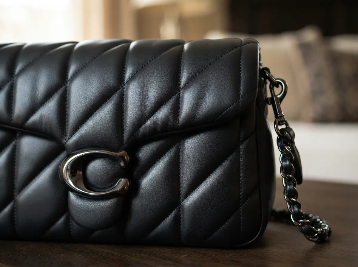 Coach Tabby Shoulder Bag 26 With Pillow Quilting in black