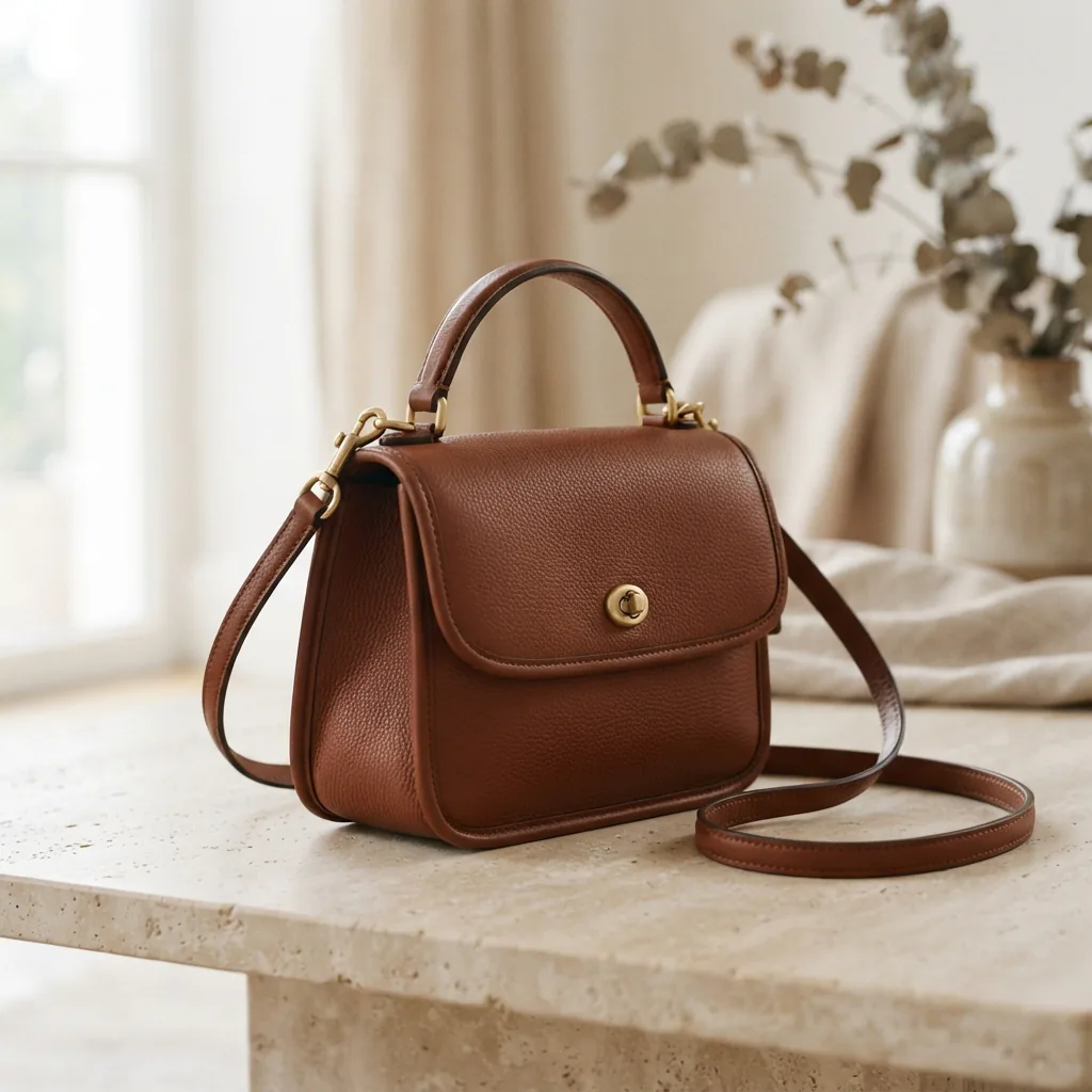 Coach Lana Shoulder Bag 19 shown in a compact setting.