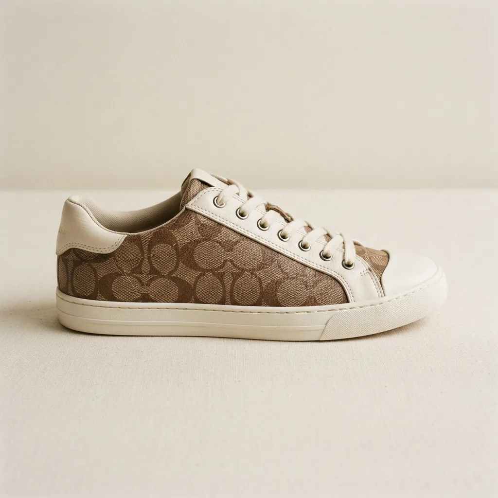 High Line Sneaker in signature canvas displayed with a casual outfit.