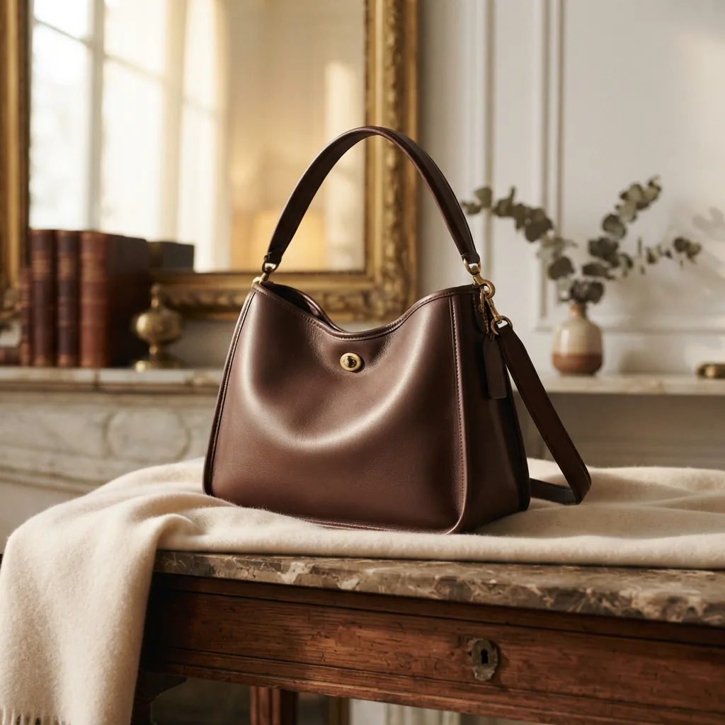 Coach Lana Shoulder Bag in a classic display.