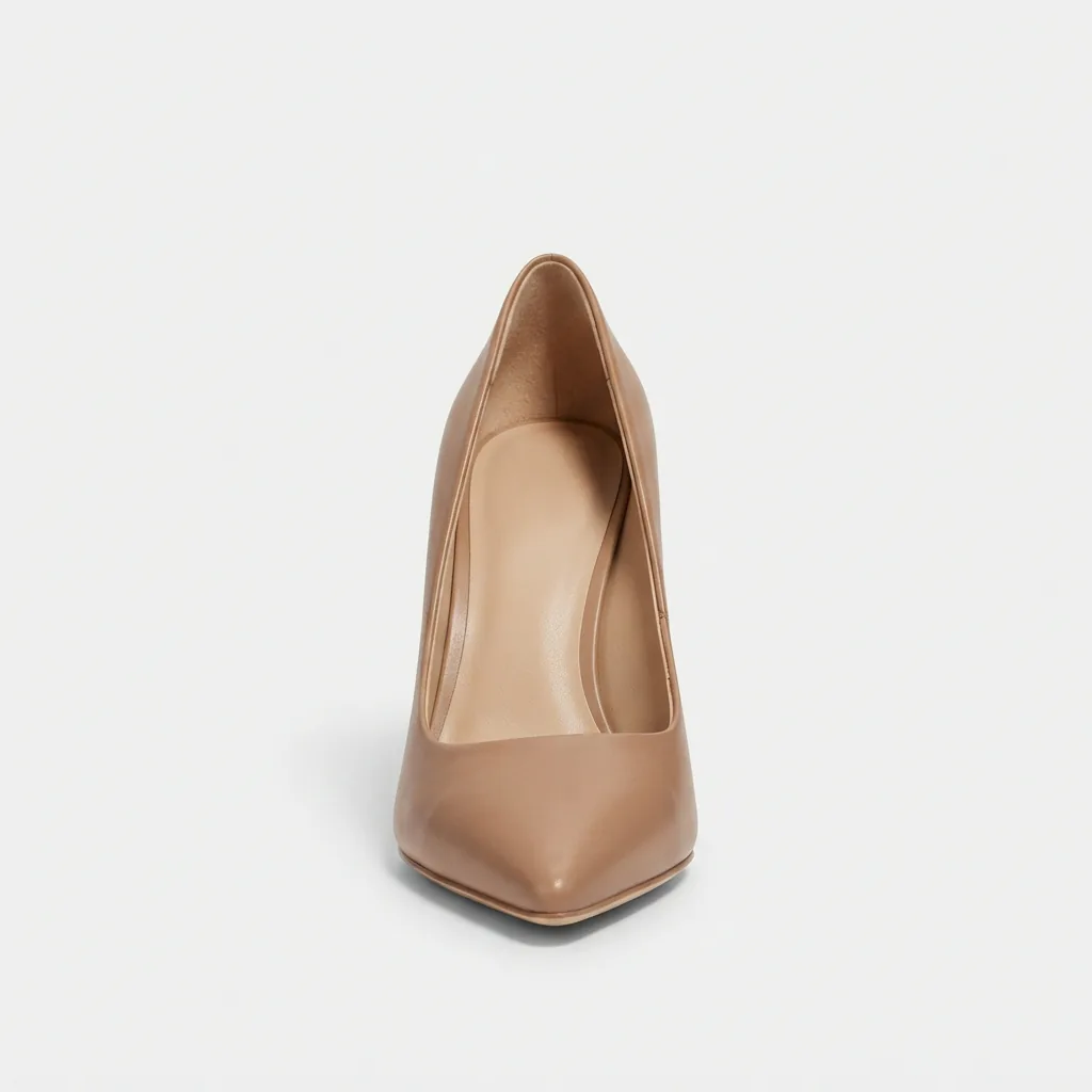 Daisy Pointed Toe Pump in a minimalist studio setup
