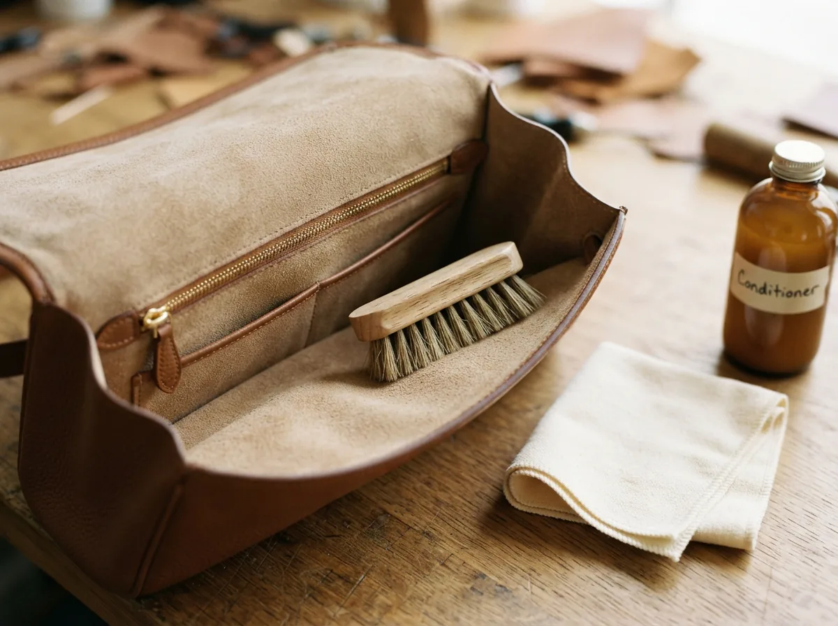 Coach handbag care and feature details
