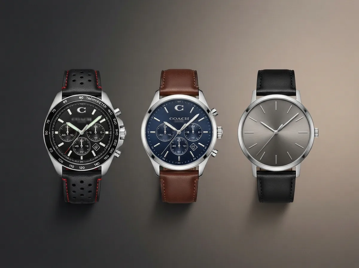 Overview of chronograph watch styles from sport to heritage arranged together.