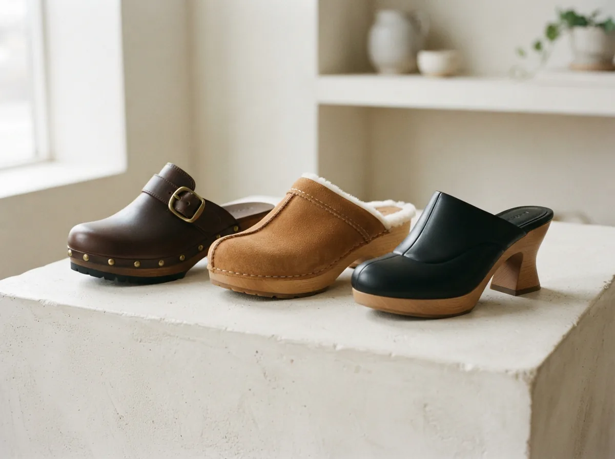 Overview of Coach clog types displayed together.